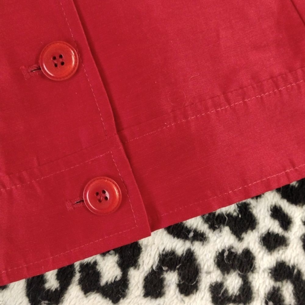 Elegant Red Women's Blazer - Picture 5 of 13